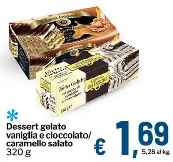 Qui Discount Dessert gelato vaniglia e cioccolato/ caramello salato offerta