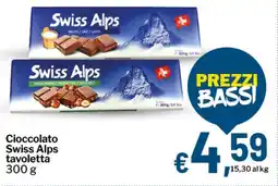 Qui Discount Cioccolato Swiss Alps tavoletta offerta