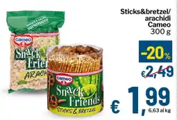 Qui Discount Sticks&bretzel/ arachidi Cameo offerta
