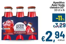 Qui Discount Aperitivo Aper Soda classico 10° offerta