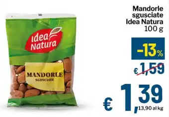 Qui Discount Mandorle sgusciate Idea Natura offerta