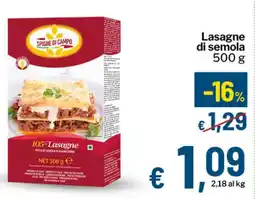 Qui Discount Lasagne di semola SPIGHE DI CAMPO offerta