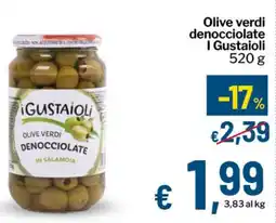Qui Discount Olive verdi denocciolate I Gustaioli offerta
