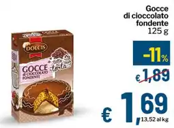 Qui Discount Gocce di cioccolato fondente offerta