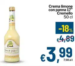 Qui Discount Crema limone con panna 17° Cremello offerta
