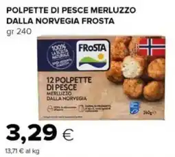 Tigre Polpette di pesce merluzzo dalla norvegia FROSTA offerta