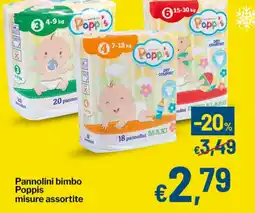 Qui Discount Pannolini bimbo Poppis offerta