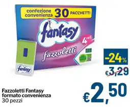 Qui Discount Fazzoletti Fantasy formato convenienza 30 pezzi offerta