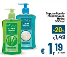 Qui Discount Sapone liquido muschio/aloe Hydra offerta