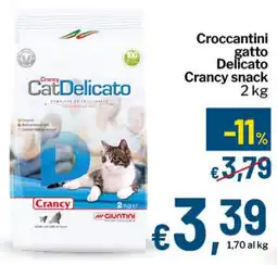 Qui Discount Croccantini gatto Delicato Crancy snack offerta