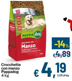 Qui Discount Crocchette con manzo Pappadog offerta