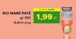 Tigre Rio mare paté offerta