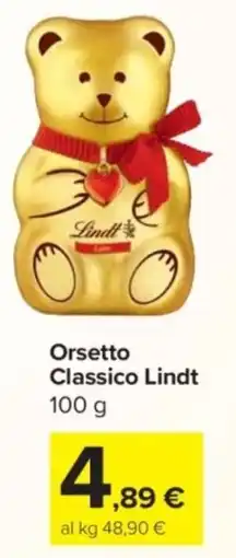 Carrefour Express Orsetto Classico Lindt offerta