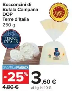 Carrefour Express Bocconcini di Bufala Campana DOP Terre d'Italia offerta