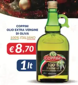 Supermercati Visotto Coppini olio extra vergine di oliva 100% italiano offerta