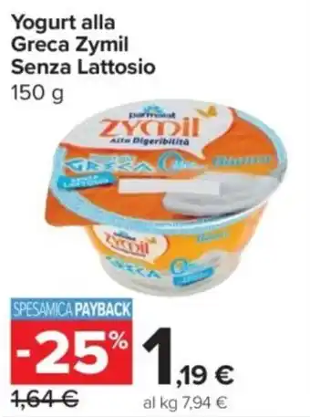 Carrefour Express Yogurt alla Greca Zymil Senza Lattosio offerta