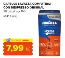 Tigre Capsule lavazza compatibili con nespresso original offerta