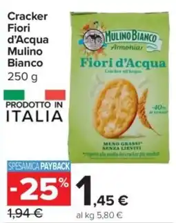 Carrefour Express Cracker Fiori d'Acqua Mulino Bianco offerta
