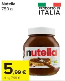 Carrefour Express Nutella offerta
