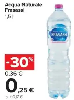 Carrefour Express Acqua Naturale Frasassi offerta