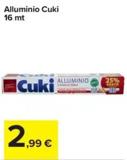 Carrefour Express Alluminio Cuki 16 mt offerta