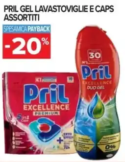 Carrefour Express Pril gel lavastoviglie e caps offerta