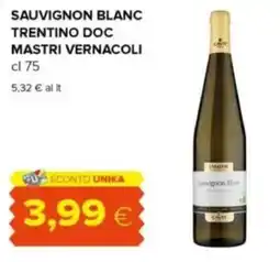 Tigre Sauvignon blanc trentino doc mastri vernacoli offerta