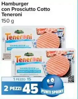 Carrefour Express Hamburger con Prosciutto Cotto Teneroni offerta