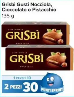 Carrefour Express Grisbi Gusti Nocciola, Cioccolato o Pistacchio offerta