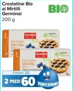 Carrefour Express Crostatine Bio ai Mirtilli Germinal offerta
