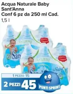 Carrefour Express Acqua Naturale Baby Sant'Anna offerta