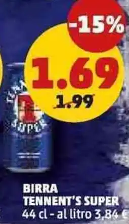 PENNY Birra TENNENT'S SUPER offerta