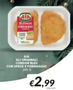 Supermercati Visotto Aia gli originali cordon bleu con speck e formaggio offerta