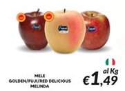 Supermercati Visotto Mele golden/fuji/red delicious MELINDA offerta