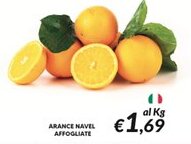 Supermercati Visotto Arance navel affogliate offerta