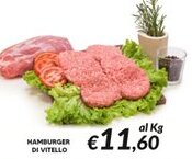 Supermercati Visotto Hamburger di vitello offerta