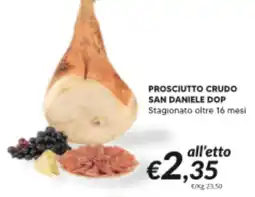 Supermercati Visotto Prosciutto crudo san daniele dop offerta
