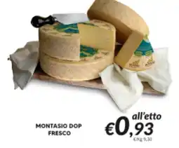 Supermercati Visotto Montasio dop fresco offerta
