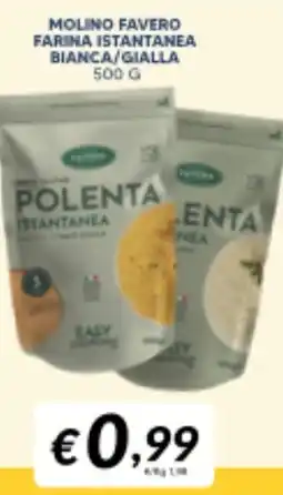 Supermercati Visotto Molino favero farina istantanea bianca/gialla offerta
