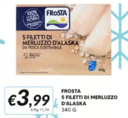 Supermercati Visotto Frosta 5 filetti di merluzzo d'alaska offerta