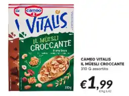 Supermercati Visotto Cameo vitalis il muesli croccante offerta