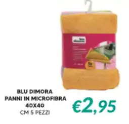 Supermercati Visotto Blu dimora panni in microfibra 40 x 40 offerta