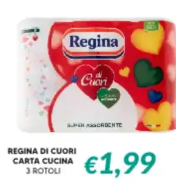 Supermercati Visotto Regina di cuori carta cucina offerta