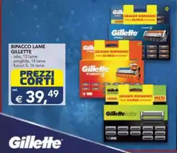 Esselunga Bipacco Lame Gillette offerta