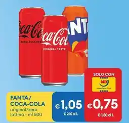 MD Discount FANTA/ COCA-COLA original/zero lattina offerta