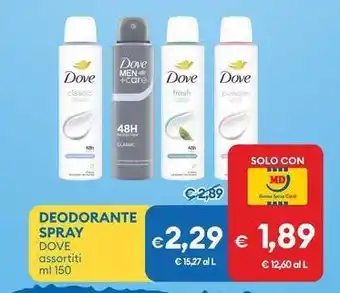 MD Discount Deodorante spray DOVE offerta