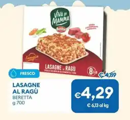 MD Discount Lasagne al ragù BERETTA offerta
