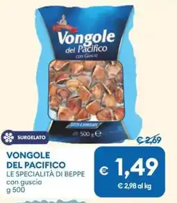MD Discount Vongole del pacifico LE SPECIALITÀ DI BEPPE offerta
