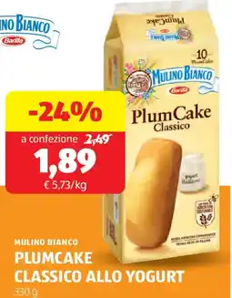 ALDI Mulino bianco plumcake classico allo yogurt offerta