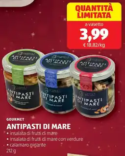 ALDI Gourmet antipasti di mare offerta